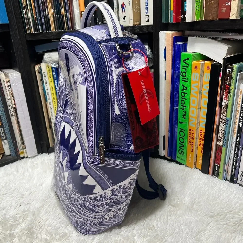 SPRAYGROUND PORCELAIN WAVE BACKPACK / BOOK BAG